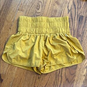 FP Movement by Free People High Waist Mustard Shorts